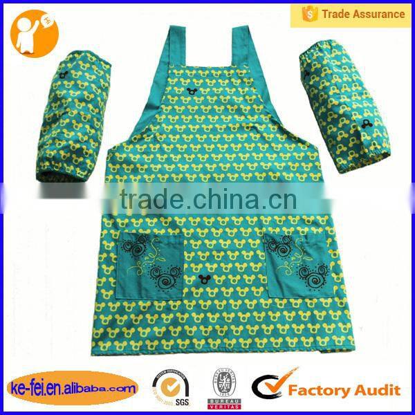 APRON OVERSLEEVE , FULL PRINT SMOCK APRON , APRON SET
