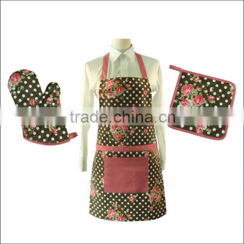 oven mitt potholder kitchen apron set