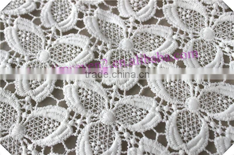 Wholesale african polyester lace wedding dress poly fabric