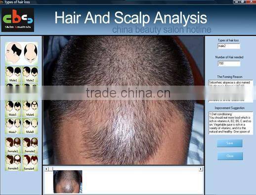 Collagen hair treatment skin and hair analyzer equipment beauty salon machine