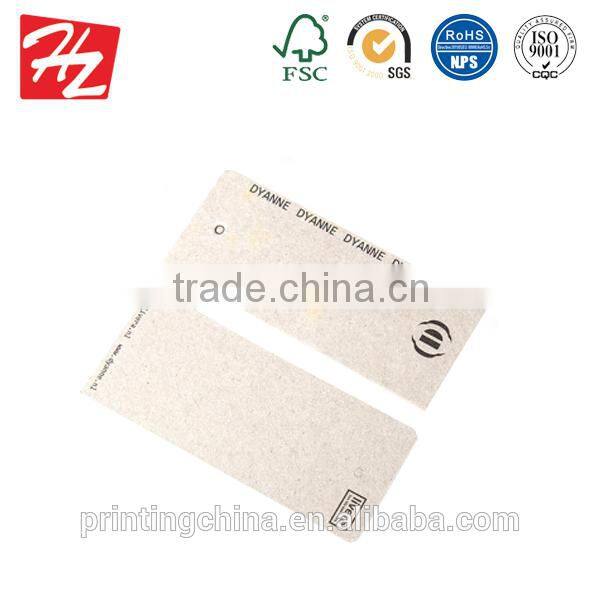 Elegant shape fashion cotton hang tag with high quality