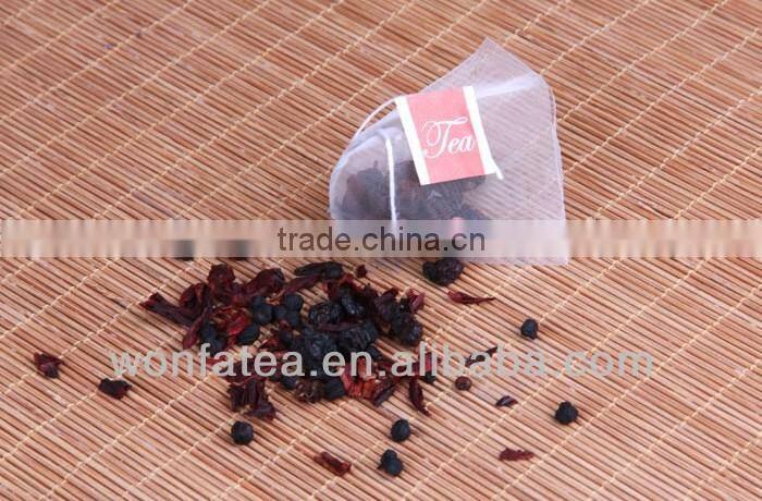Pyramid tea bags(6*6cm with OEM tag)
