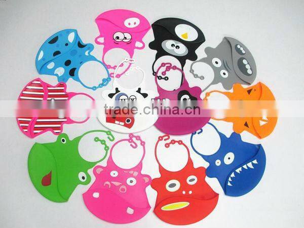 2013 Perfect design food grade silicone baby apron bib