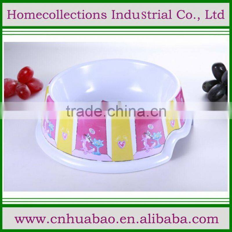 2016 cute plastic pet bowl, cheap dog water bowl, pp cat food feeder