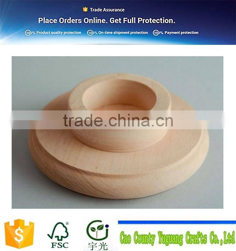 Wooden Blank Candle Holder