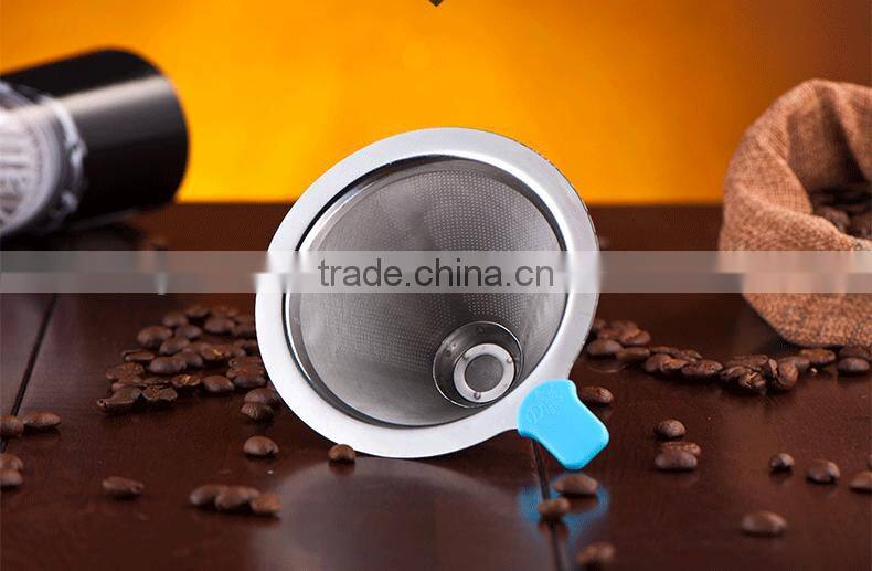 Coffee pour over cone dripper/Stainless Steel Coffee Filter and Maker