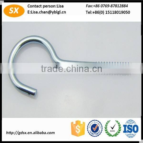 Custom decorative stainless steel hooks/various metal screw hook/type S hook