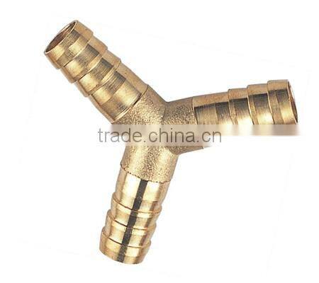 brass marterial ,brass T type hose barb connector with od10 12 14 mm ,brass hose
