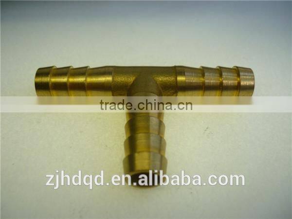 brass marterial ,brass cross type hose barb 1/4',5/16',3/8',1/2',