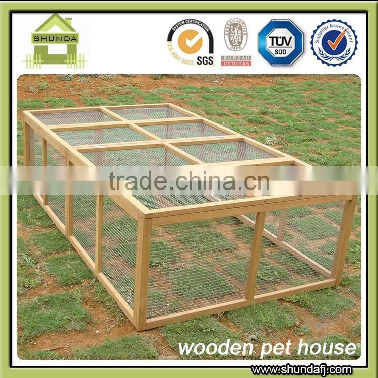 Outdoor Wood Rabbit Cage Enclosure