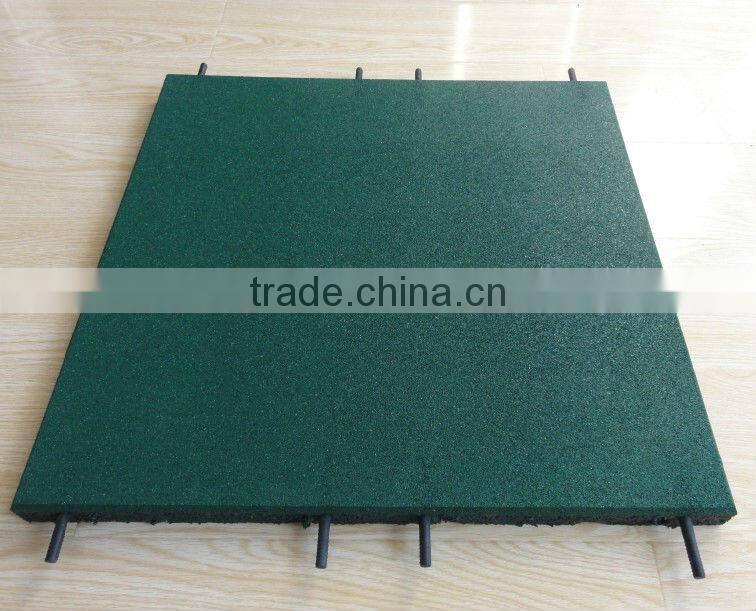 High Quality Pin-Hole Playground Rubber Floor Tiles