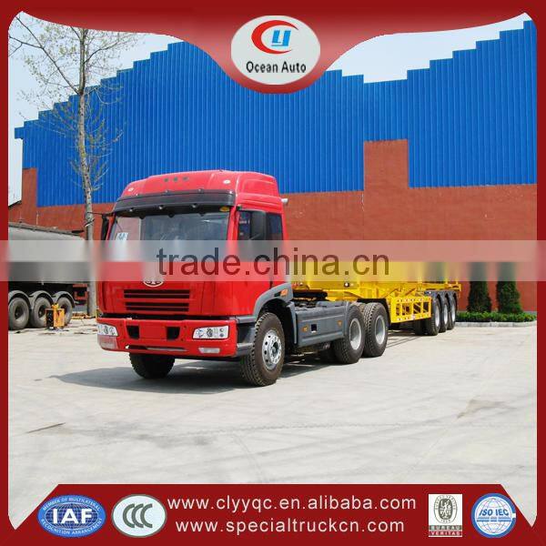 40t flatbed semi-trailer,40GP container truck trailer,3axle tri-axle lowbed semi trailer
