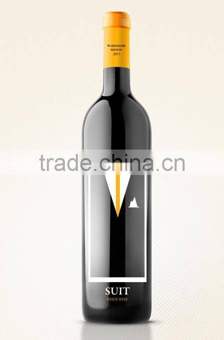 500ML/700ML High-quality Circular Frosting glass wine bottle with cap