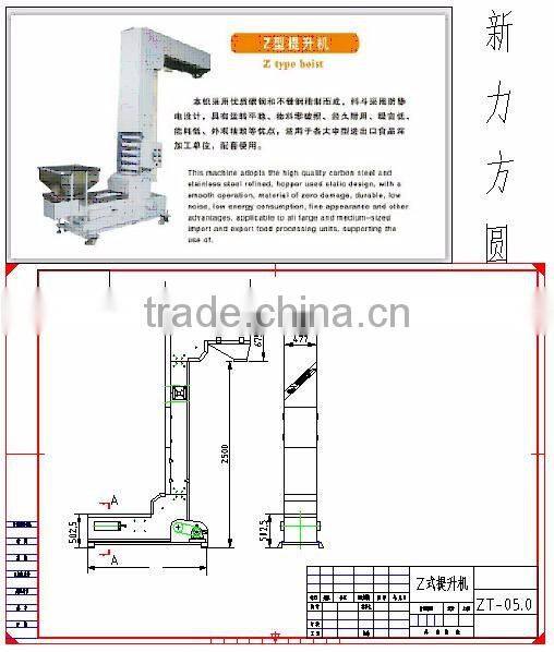 Stainless z type bucket stainless elevator lifter