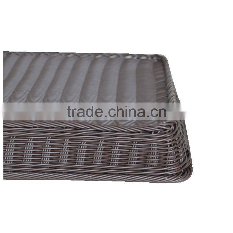 Supermarket plastic rattan woven banneton proofing basket under shelf