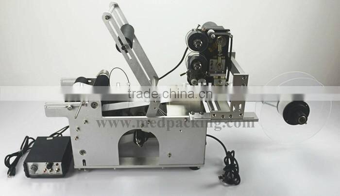 Round Bottle Labelling Machine Glass or Plastic Labeling Machine with Date Printer
