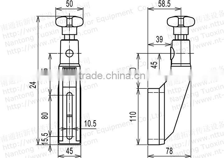 TX-105 Swivel Conveyor Brackets