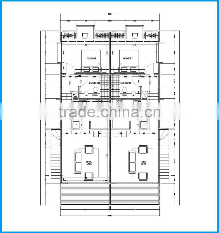 One Level Low Cost Customized Design Steel Prefabricated Bungalow