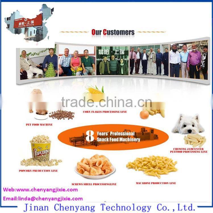 Stainless steel delicious extrusion food equipment inflating food production line