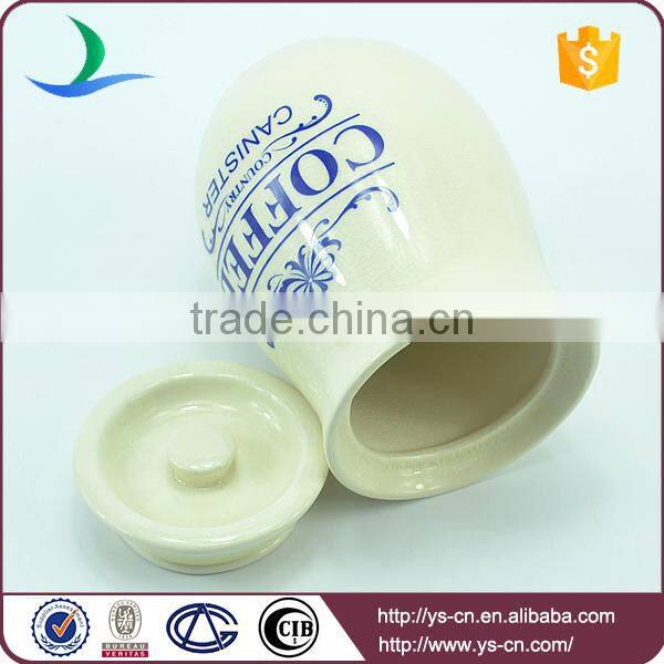 Cute factory coffee canister wholeasle with customized