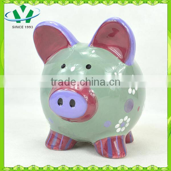 Wholesale ceramic pig animal shape piggy banks for sale
