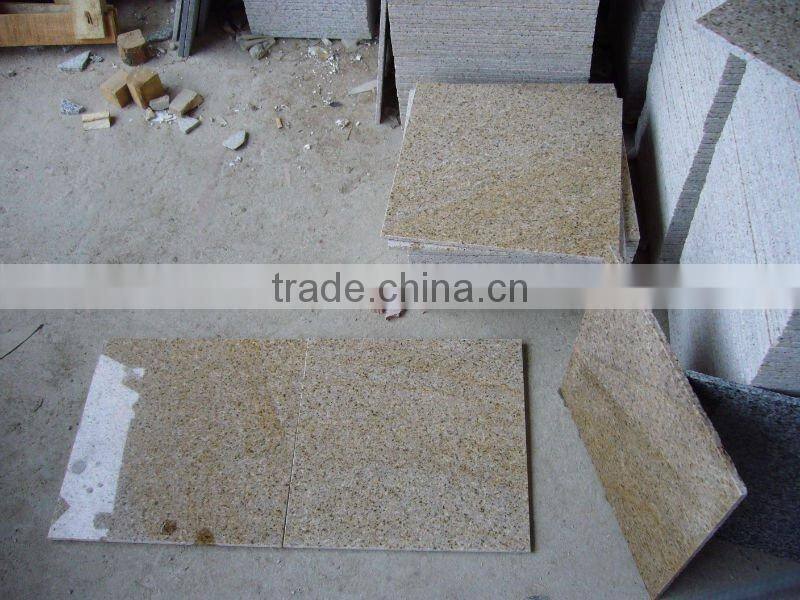 Misty Yellow granite G682 polished floor tile