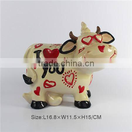 Resin horse coin bank