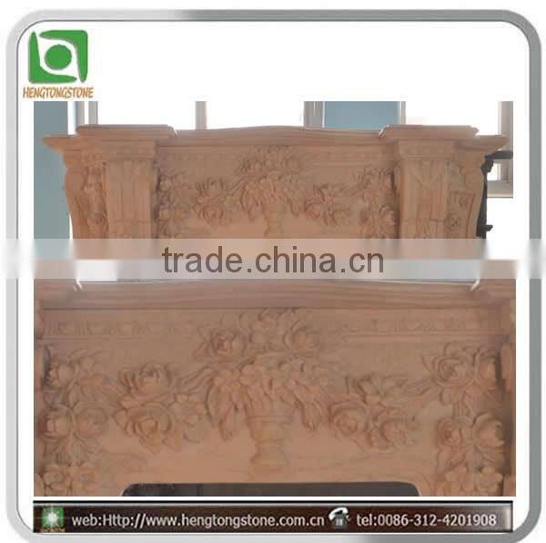 Indoor Decoration Bulding Stone Fireplace