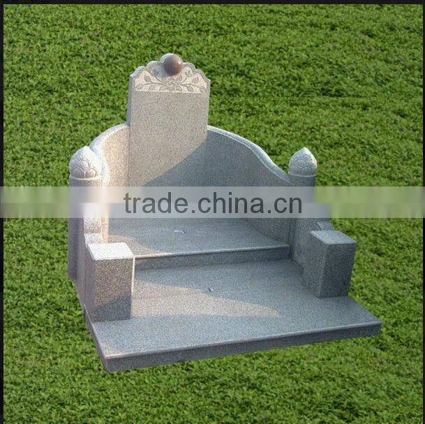 Hand Carved Polished Stone Tombstone