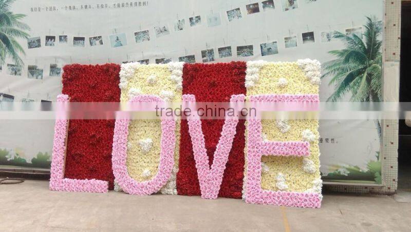 SJLJ013173 wedding supplier direct selling artificial flower for wall decoration