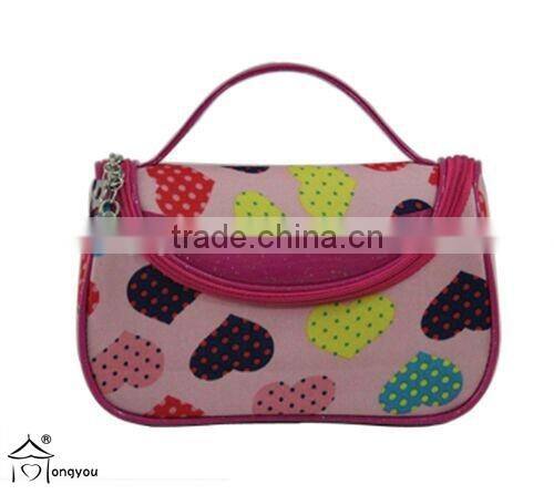 custom printed logo cosmetic and make up travel bag