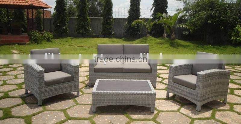 Oudoor Flat PE Rattan Sofa set