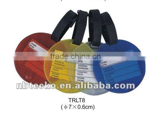 Plastic ID tag with paper card for promotional