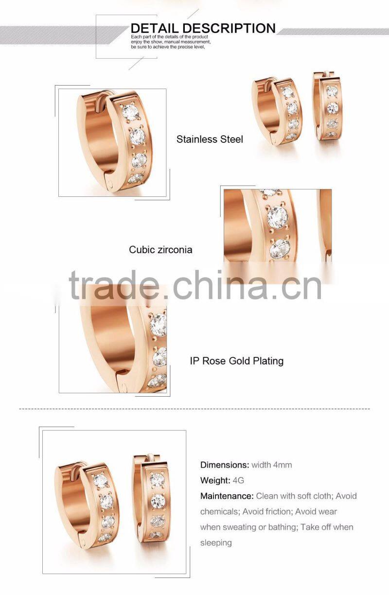 Wholesale mens stainless steel hoop earring , cross hoop earring