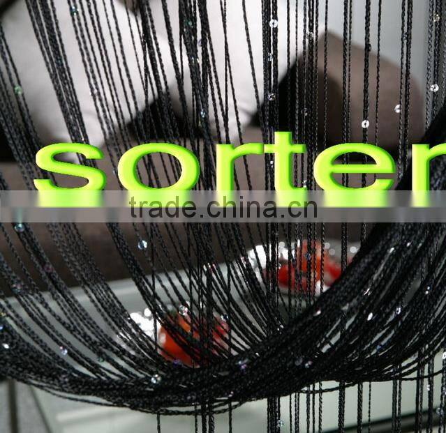 sorter's 100%polyester fashion fringe curtain for room divider