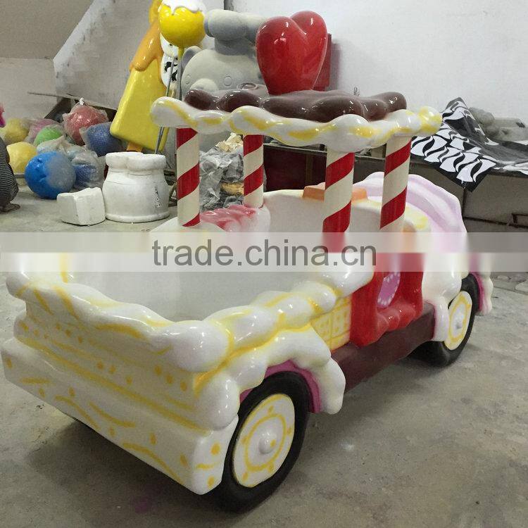 FRP candy car decoration