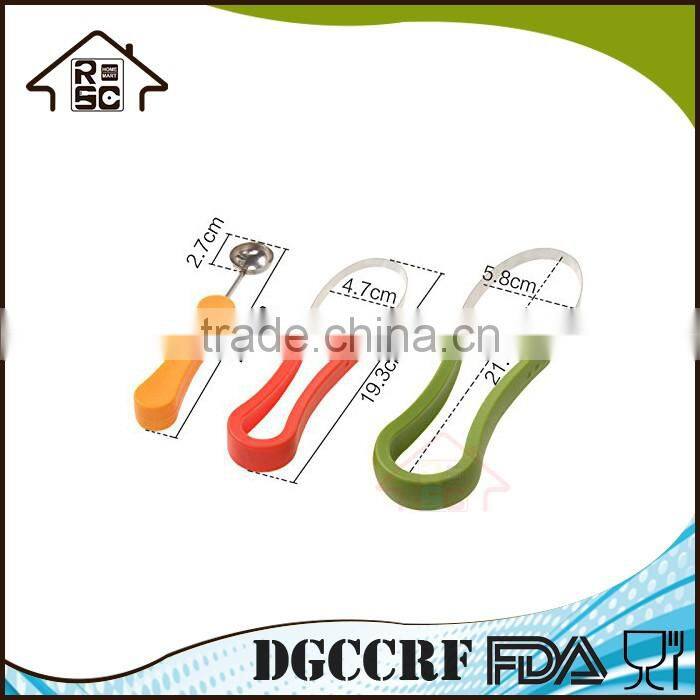 NBRSC Multi-use Stainless Steel Scoop Troop Melon Baller and Fruit Scoop Set