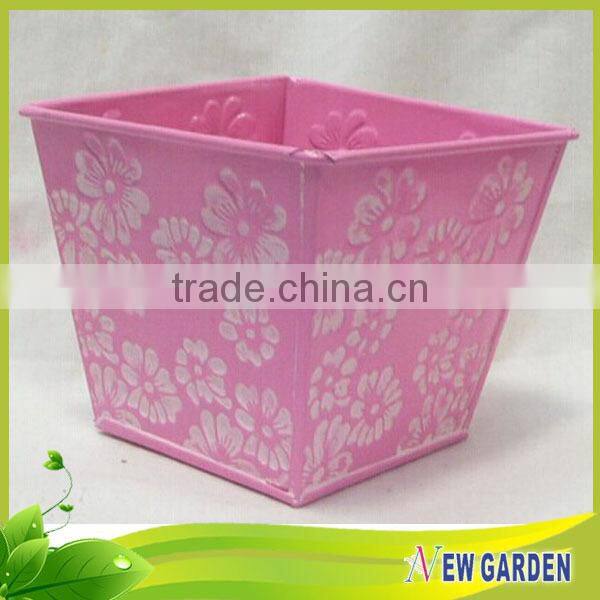 Different Sizes/Shapes Office Desk Flower Pots In Colorful Customize Design