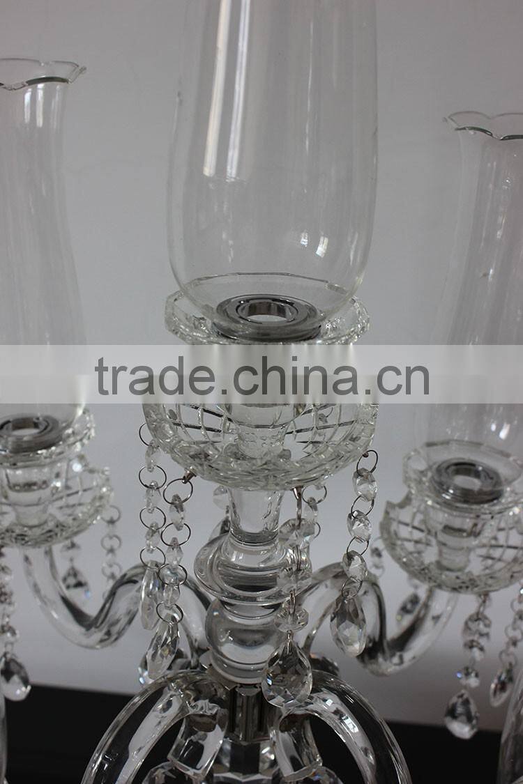 Jingyage modern crystal candelabra for wedding centerpiece