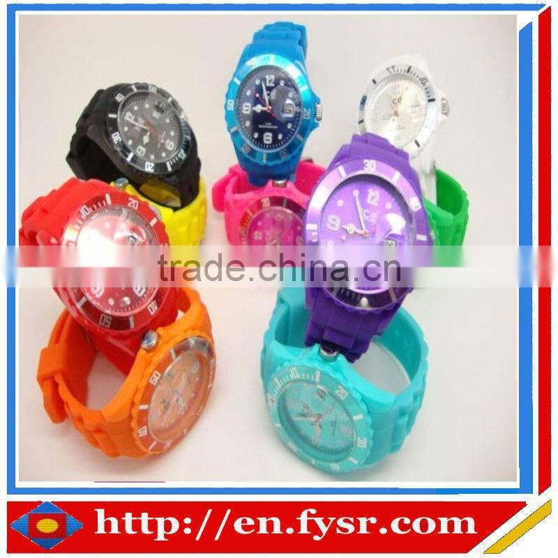 2013 wholesale sports fashion colorful unisex geneva watch,silicone watch,silicone geneva watch,silicone watch
