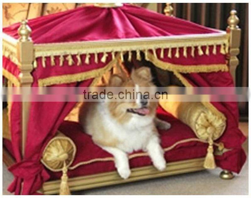 Luxury Buckingham Pet Bed/ European Style Pet Furniture/Beautiful High Quality Dog Cat Bed-BG800001