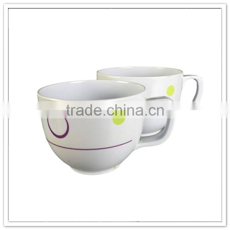 FDA pass fair quality daily use English afternoon rest melamine tea cup