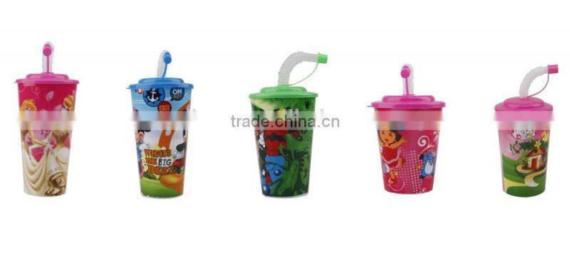 Hotsale Personalized Plastic Cup With Straw