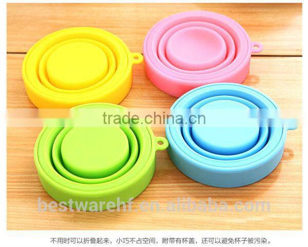 Telescopic Collapsible Outdoor Travel Camping Silicone Folding Cup