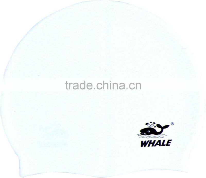 High quality yellow water proof swimming caps and customized silicone swim cap(CAP-112)