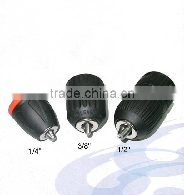 2 to 13mm (1/2 inch) High Quality 3 Jaws Black Plastic Keyless Drill Chuck for Power Tool