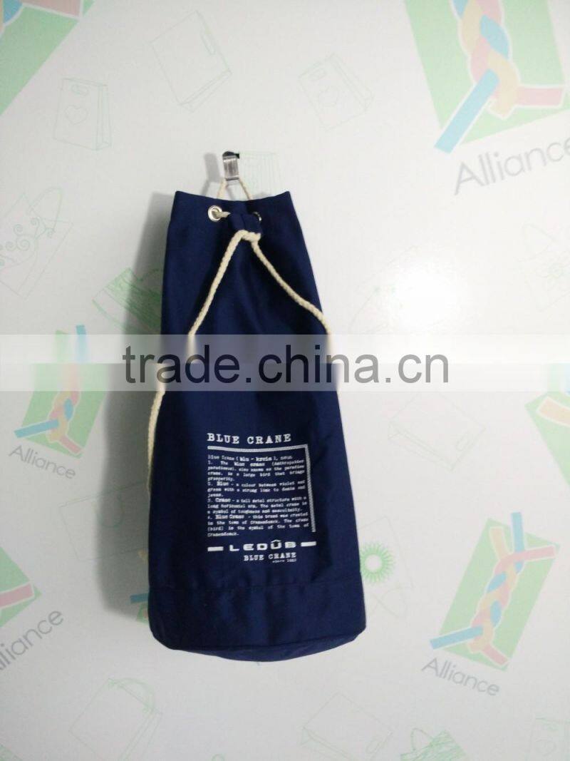 Hot sell fashion outdoor camping travel bag big round bucket message bag unisex canvas backpacks