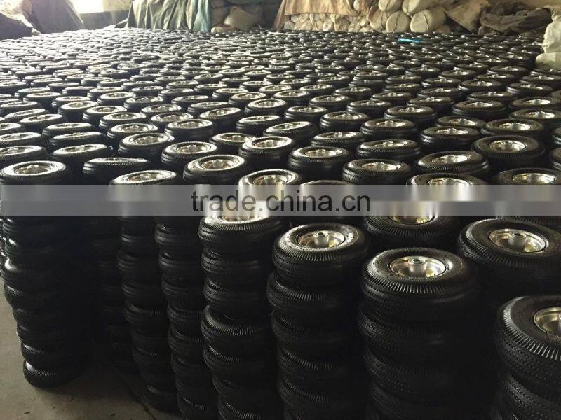 high quality wheelbarrow wheels for trolley 3.50-4