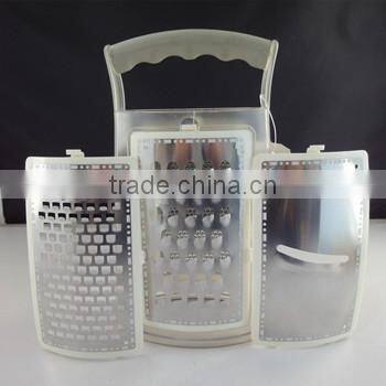 Stainless Steel 4 Sides 10 Inch Vegetable Grater with Food Box