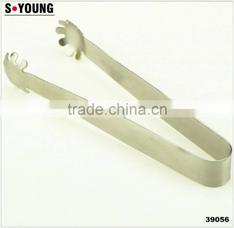 39056 6 Inch Mini Stainless Steel Kitchen Tongssalad Ice Tongs Tea Tongs